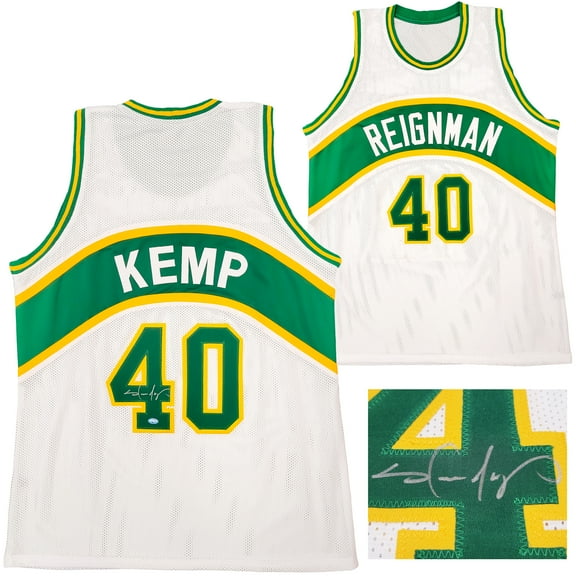 Seattle Supersonics Shawn Kemp Autographed White Jersey MCS Holo 202426