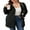 03 Black, variant on Drvitor Plus Size Cardigans for Women Lightweight Long Sleeve Open Front Button Up Fall Cardigans with Pockets, Sizes XL-5XL