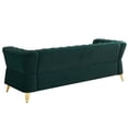 thumbnail image 5 of Chesterfield Button Tufted Velvet Sofa, 3 Seats Upholstered Couch With Gold Metal Legs For Living Room Office Apartment, 5 of 11