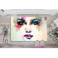 thumbnail image 4 of Modern Rug, Gift Rugs, Colorful Woman Face Rugs, Portrait Rug, Thick Rug, Woman Face Rug, Anti-Slip Carpet Rug, Hallway Rug, Living Room Rug, 2.6'x4' - 80x120 cm, 4 of 7