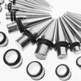 thumbnail image 4 of Kit de estiramiento de calibres de oído de 36 piezas Sunnimix Plug Taper 14G-00G Plata, 4 of 8