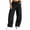 Black sweatpants women casual, variant on Nfurl Women's Barrel Sweatpants Drawstring Elastic Waist Wide Leg Baggy Sweatpant with Pockets Fall Winter Trendy Casual Going Out Sweat Pants Trousers Wine,XXL
