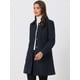 thumbnail image 3 of Abrigo de invierno para mujer Allegra K Cuello de piel sintética Largo Cálido Azul Oscuro M, 3 of 6
