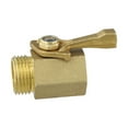 thumbnail image 5 of 3/4 Inch Thread Brass Shutoff Globe Valve Garden Hose Water Pipe Connector Full Port Design Garden Ball Valve Watering Tools, 5 of 9