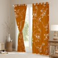 thumbnail image 3 of jejeloiu Cartoon Dinosaur Blackout Curtains Set of 2 (52x84 Each),Ancient Animal Window Curtains,Orange White Curtains and Drapes For Boys Kids,Super Cozy Room Decor, 3 of 6