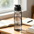 thumbnail image 6 of Portable Plastic Sports Water Bottle with Hand Strap Leak Proof Lid BK, 6 of 7
