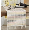 thumbnail image 3 of Fennco Styles Woven Stripe Cotton Table Runner 16" W x 72" L - Multicolored Rectangular Table Cover for Home Décor, Dining Table, Banquets, Family Gathering and Special Events, 3 of 3