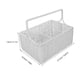thumbnail image 5 of GOOHOCHY Portacubiertos: Portautensilios de cocina rectangular de tejido multirejilla - Cesta de plástico con divisiones para cubiertos, palillos, tenedores y cucharas, 5 of 8