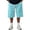 Sky Blue, variant on Hsovts Mens Baggy Sweat Shorts Wide Leg Long Below Knee Oversized Gym Y2K Athletic Casual Loose Shorts Pocket Drawstring Hot Pink 3XL