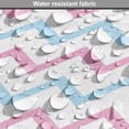 thumbnail image 5 of Herringbone Dog Crate Cover, Colorful Horizontal Zigzag Stripes in Continuous Pattern Art Print, Easy to Use Pet Kennel Cover for Medium Large Dogs, 35" x 23" x 27", White Pale Blue Pink, by Ambesonne, 5 of 6