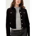 thumbnail image 4 of Women Slim Fit Cropped Trucker Corduroy Jacket, 4 of 4