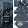 thumbnail image 5 of GINGTTO Men's Ripped Baggy Fit Below Knee Denim Shorts, 5 of 8