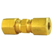 Brass Compression Union - 3/16" Line - Low Pressure - Pack of 10