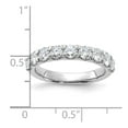 thumbnail image 2 of FJC Finejewelers 14 kt White Gold 1.25 ct. 9 Stone G H I True Light Moissanite Band 3 mm, 2 of 8