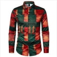 thumbnail image 2 of Camisas Para Hombre Hombre Hombre Ropa Casual Estampado Manga Larga Top Camisa Primavera Y Otoño Moda (Green, S), 2 of 4
