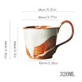 thumbnail image 2 of Juego de taza y platillo de café de cerámica, taza de café con leche Simple, taza de té de la tarde, taza de agua creativa de oficina, 2 of 4