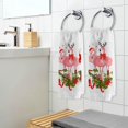 thumbnail image 6 of GZHJMY Pink Flamingo Merry Christmas Happy New Year Towels 100% Cotton Hand Towels for Bathroom 16 x 30 inch, Absorbent Soft & Skin-Friendly, 1 Piece Wash Cloths, 6 of 6