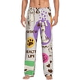thumbnail image 2 of Picia Dog Doing Yoga Mens Soft Woven Cotton Elastic Waistband Sleep Pajama Pant Lounge Sleep Pant With Pockets And Drawstring-X-Large, 2 of 9