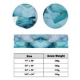 thumbnail image 6 of Xipuska Teal Blue Marble Bed Runners for Cal King Size Bed, Decorative Bed Throws for Foot of Bed, Modern Abstract Art Marble Crack Bed Runner Sofa Throw Bedding Scarf Protector Slipcover for Bedroom, 6 of 6