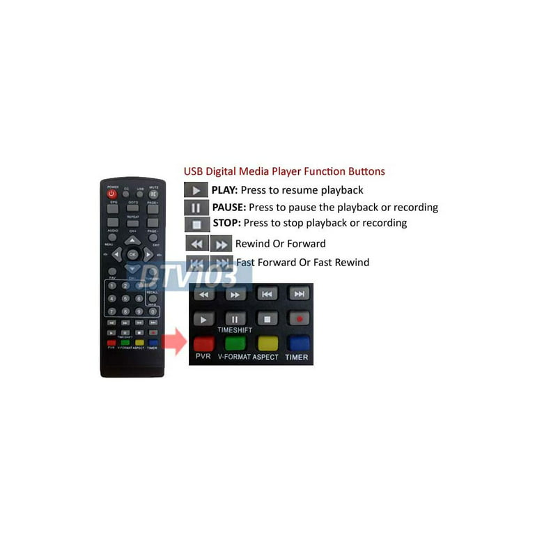 TDT-T2 SPARK receiver-recorder with USB 2.0 HDMI DVB-T2 FULL HD remote  control