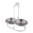 thumbnail image 3 of Home Kitchen Spoon Rest Holder Sunnimix Acero inoxidable tazones redondos dobles, 3 of 5
