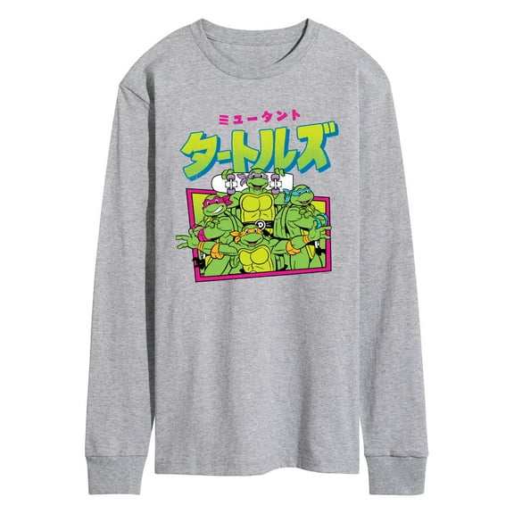 Teenage Muntant Ninja Turtles - Kanji - Men's Long Sleeve Graphic T-Shirt