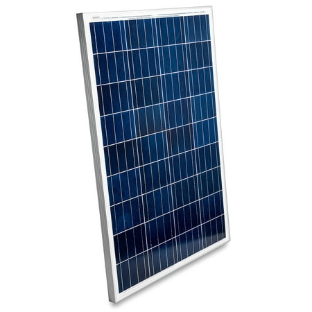 100 Watt Solar Panel 12V Poly Battery Charger - Fast Charging, High Efficiency, and Long Lasting - Perfect for Off-Grid Applications, Motorhomes, Vans, Boats, Camping, Tiny Homes and