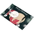 thumbnail image 4 of EREHome Christmas Sloth Placemat Plate Holder Set of 4, Table Mats Protector 12x18 inch, 4 of 5