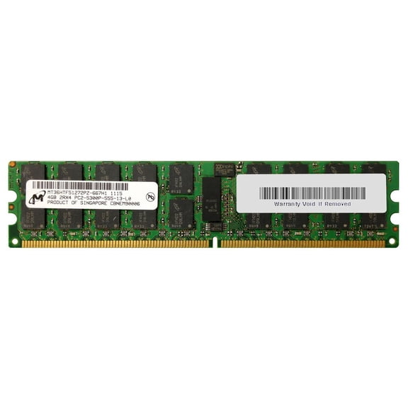Supermicro Certified MEM-DR240L-CL03-ER6 Micron Memory - 4GB DDR2-667 ECC REG LP PB-FREE
