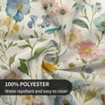 thumbnail image 3 of Spring Round Tablecloth 60 Inch Watercolor Flowers Table Anti-Wrinkle Waterproof Wipeable Table Cover for Home Dining Room Season Decorations, 3 of 6