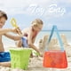 thumbnail image 5 of Bolsa De Juguetes Bolsa de playa de malla Ins Style Bolsa de mano Bolsa de recolección para exteriores (Orange Lake Blue), 5 of 7