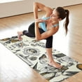 thumbnail image 6 of Beige Halloween Skull Pumpkin Pattern Hot Yoga Mat Towel Non Slip for Hot Yoga - Quick-Drying Yoga Mat Cover with 4 Corner Pockets with Travel Bag - Hot Yoga Towel Non Slip 70"x26", 6 of 6