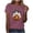A84 Wine Witches Hat Ghost Graphic, variant on JOANKDMI Witches Hat Ghost Graphic T-Shirts for Women Cute Halloween Pumpkin Short Sleeve Crewneck Fall Tops Casual Loose Fit Holiday Party Tees Novelty Shirts