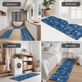 thumbnail image 5 of Blue Christmas Snowflake Pattern Kitchen Rugs Sets Of 3,Kitchen Runner Rugs Non Skid Washable,Decorative Kitchen Floor Mats for Kitchen,Sink,Laundry,17"x30"+ 17"x47" + 17"x59", 5 of 6