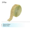 thumbnail image 3 of Uxcell 3Roll 1 Yard 12mm Self Adhesive Crystal Rhinestone Ribbon for Crafts Project, Light Yellow, 3 of 5