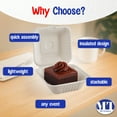 thumbnail image 3 of MT Products Cake Container - 6" x 6" x 3" Food To Go Containers - Pack of 30, 3 of 12