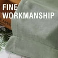 thumbnail image 5 of Turquoize Classic Natural Linen Privacy Curtains Light Filtering for Living Room 2 Panels Back Tab, 52" x 72" , Sea  Grass, 5 of 6