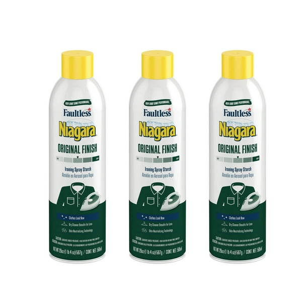Faultless Niagara Original Finish Ironing Spray Starch 3 Pack Walmart