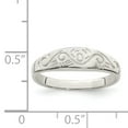 thumbnail image 2 of 925 Sterling Silver Solid Polished Swirl Ring Size 6 - 1.8 Grams -  Jewelry Gift for Mom, 2 of 2