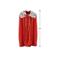thumbnail image 4 of Bata roja con diseño de rey y reina Costume Beistle para niños, 33 cm, 4 of 7