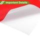 thumbnail image 3 of Cinta adhesiva de franjas reflectantes rojas de liberación de aire de 32.81ft x 3.94In de Unique Bargains, 3 of 6