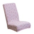 thumbnail image 3 of Abbracc Stretch Removable Short Low Back Dining Cover Seat Slipcover for Hotel,Dining Room,Ceremony,Banquet Wedding Party Color_2, 3 of 7