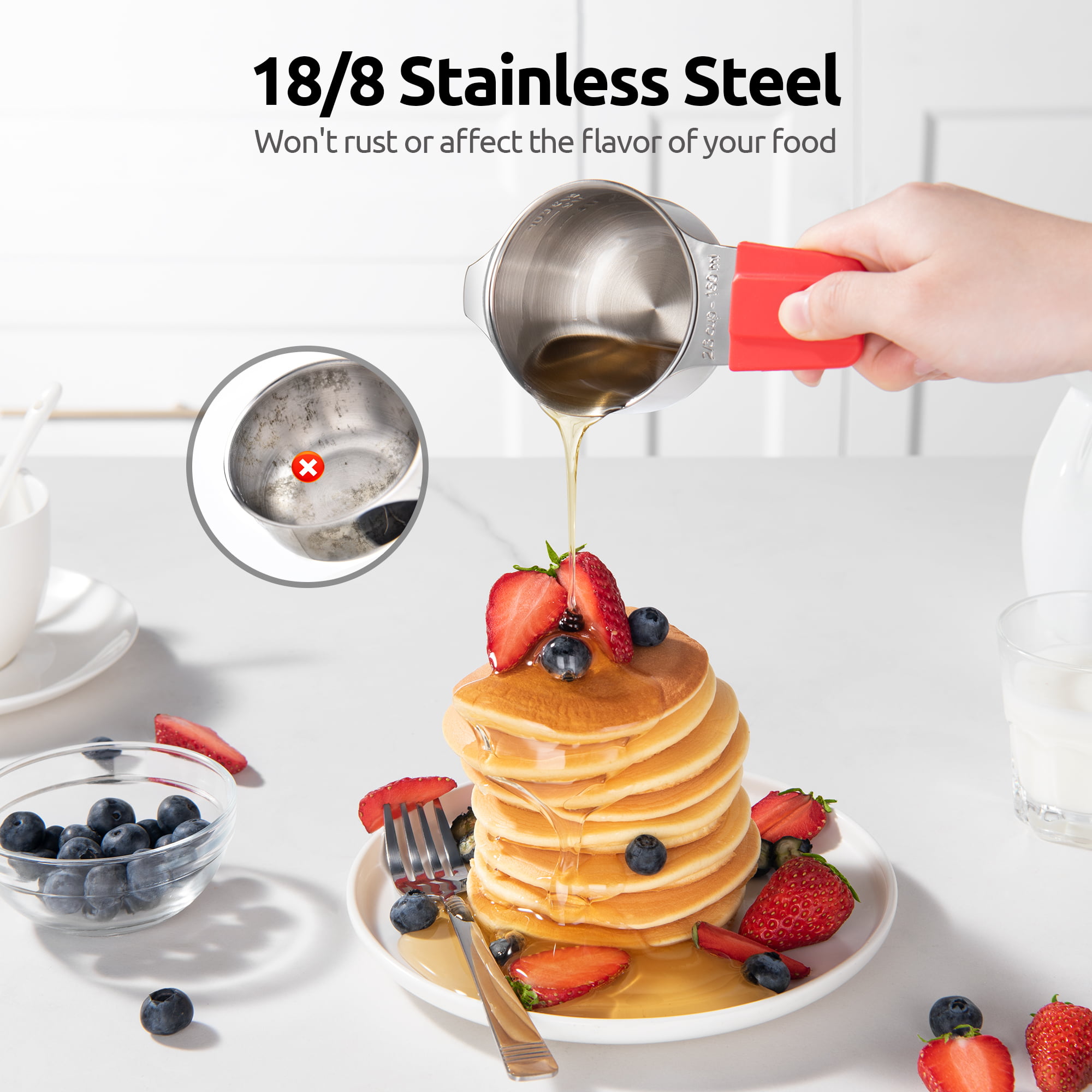  Measuring Spoons: U-Taste 18/8 Stainless Steel Set of