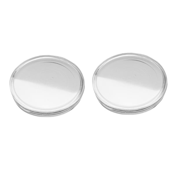 2 juegos Caja de Soporte de Moneda Redonda de 46 mm con Cápsulas de Monedas Y 7 Tamaños (16/20/25/27/30/38/46mm)