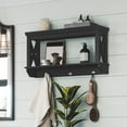 thumbnail image 4 of RiverRidge Home La Crosse 3 Hook Wall Shelf - Black, 4 of 5
