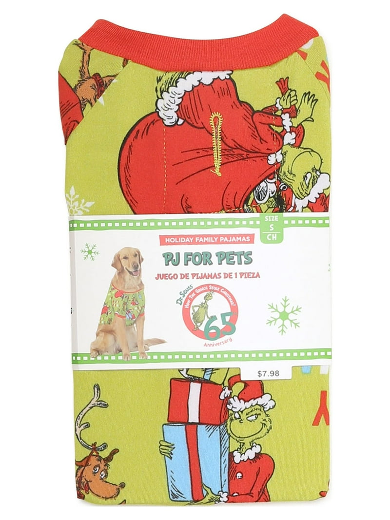 Seuss Grinch Matching Family Sleepwear Pet Pajama Set Top