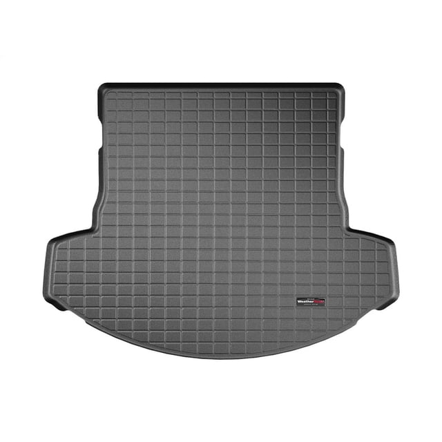Fits 2016-2023 Mazda CX-9 Weathertech Cargo Area Liner 40904 Direct Fit; Raised Edges; Black; Thermoplastic Elastomer TPE Injection Molded Material; Non-Skid