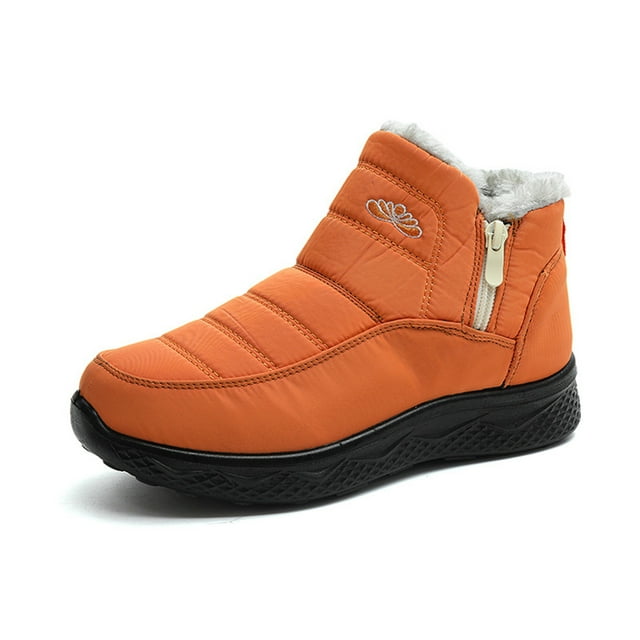 tumgatte Chaussures de Mode Décontractées pour Femmes Imprimé Chaud Fermeture Éclair Bottes de Neige jusqu'à 45 % de Réduction