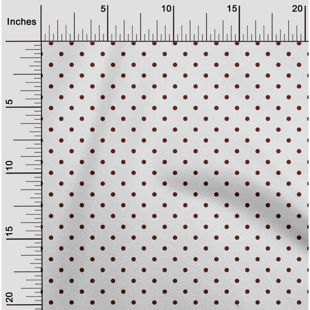 oneOone Tissu Polyester Lycra à Pois Tissu de Décoration Imprimé BTY 56 Pouces de Large
