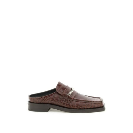 

Martine Rose Croco-Embossed Leather Loafers Mules Men